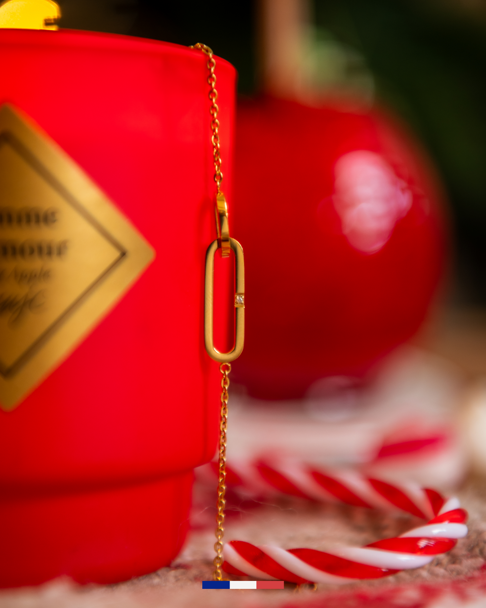 Geurkaars met sieraad armband Pomme d'Amour