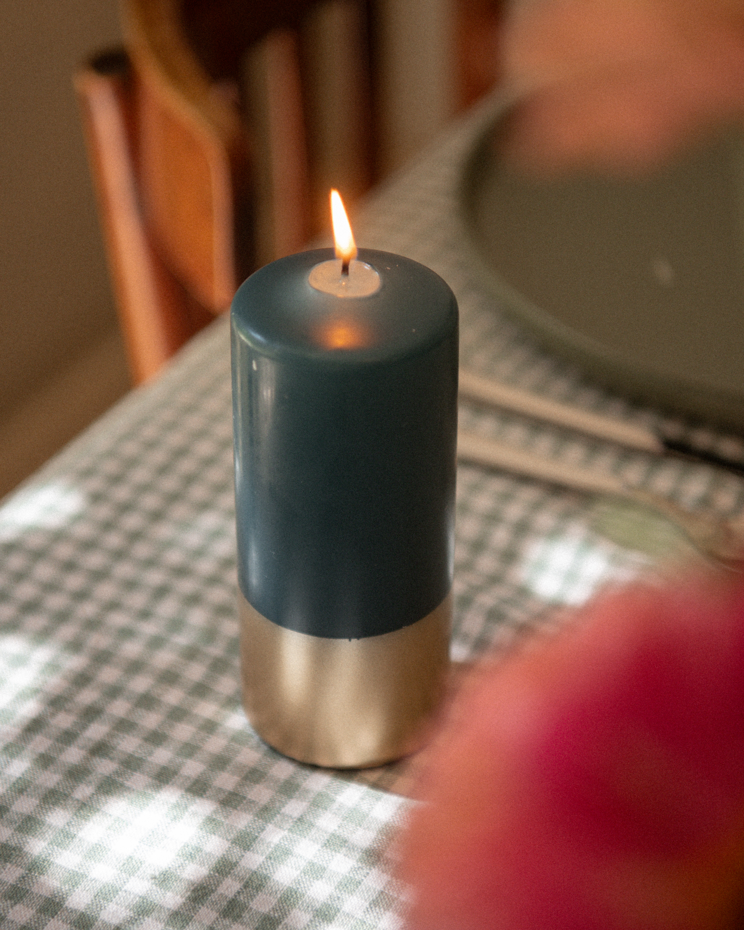 Pillarkaars Lagoonblauw & Goud