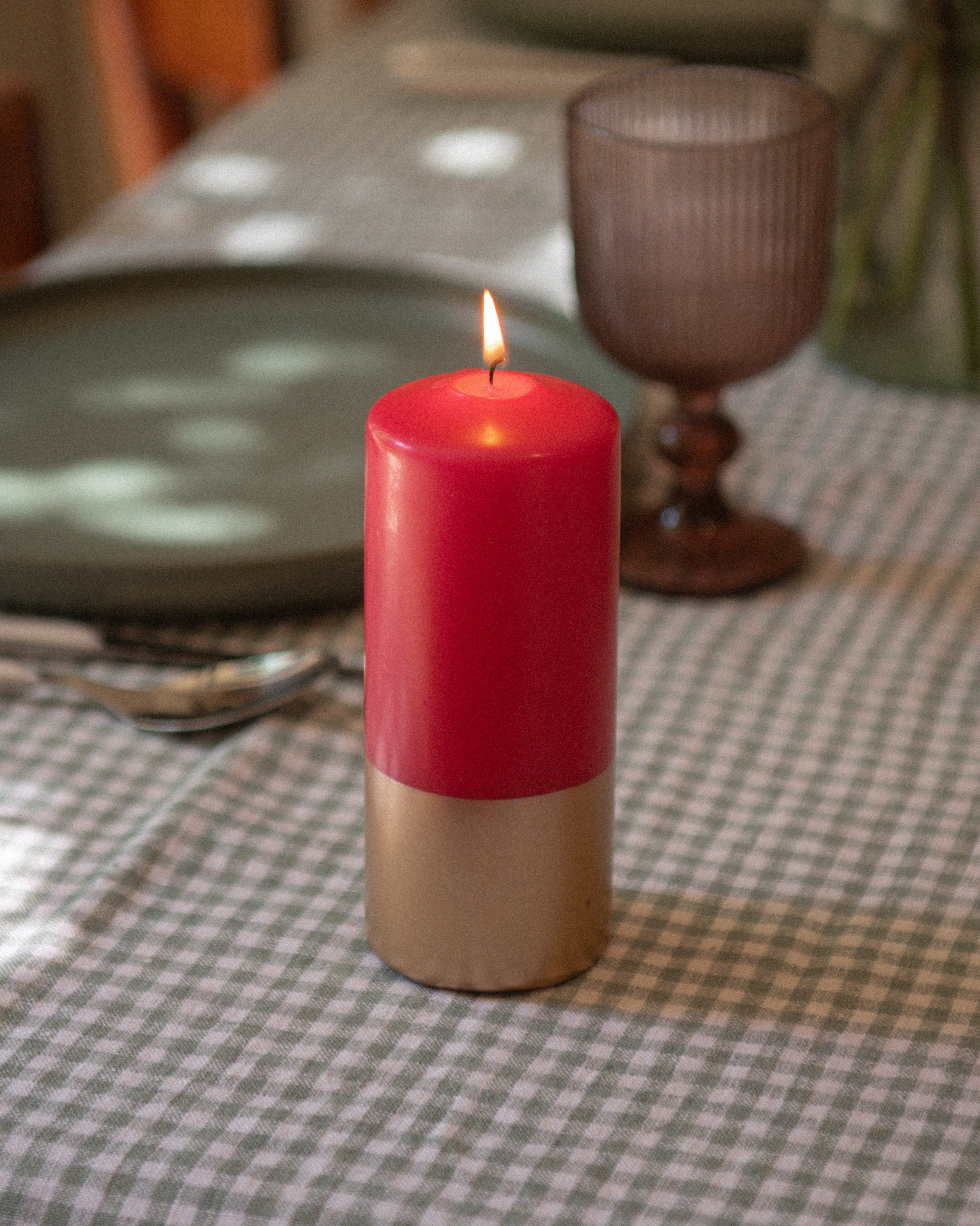 Pillarkaars Donkerroze & Goud