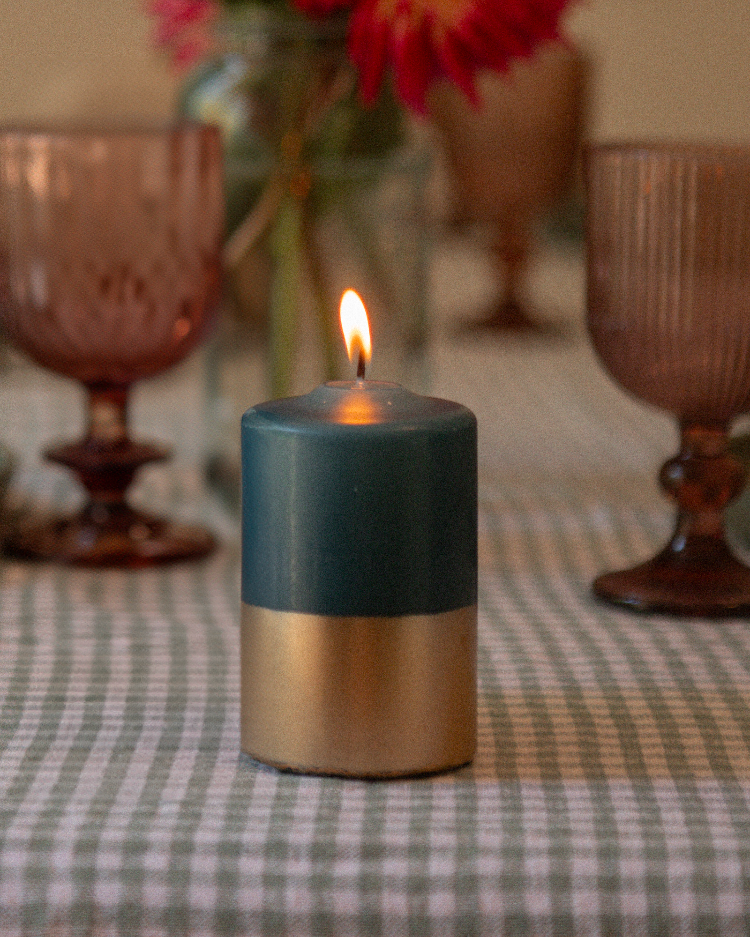 Pillarkaars Lagoonblauw & Goud