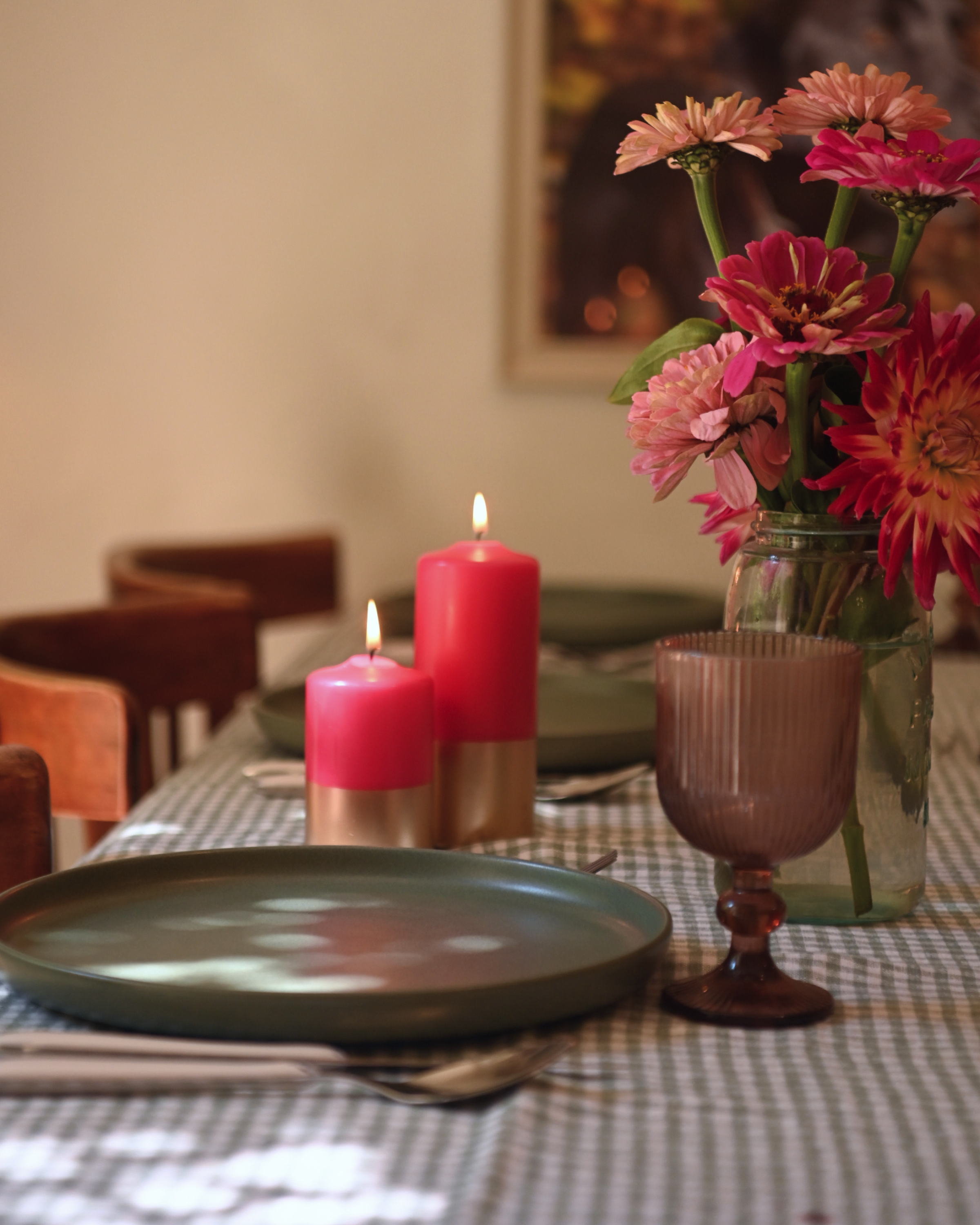 Pillarkaars Donkerroze & Goud