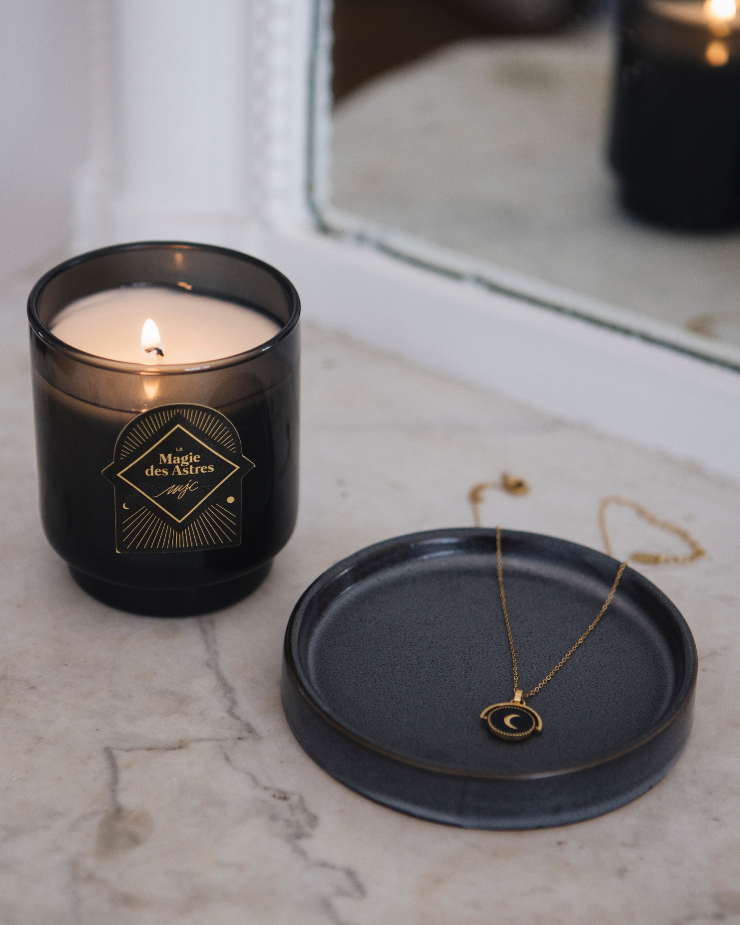 Geurkaars met sieraad De Magie van de Sterren