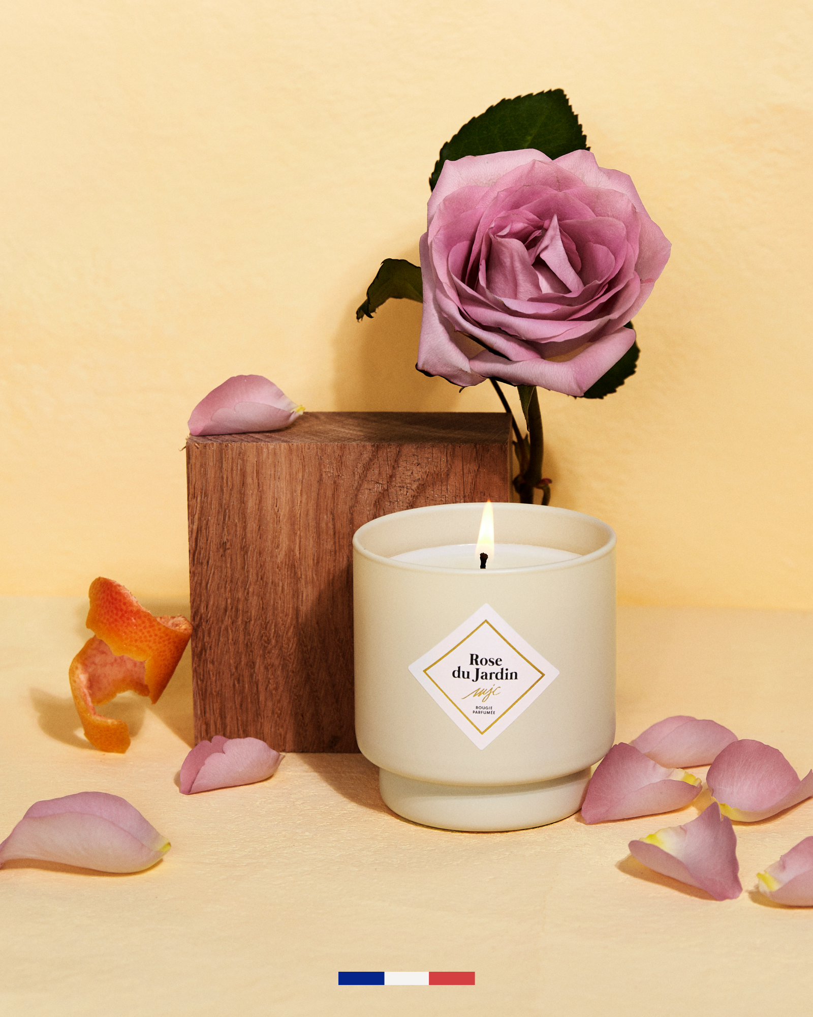 Geurkaars Rose du Jardin