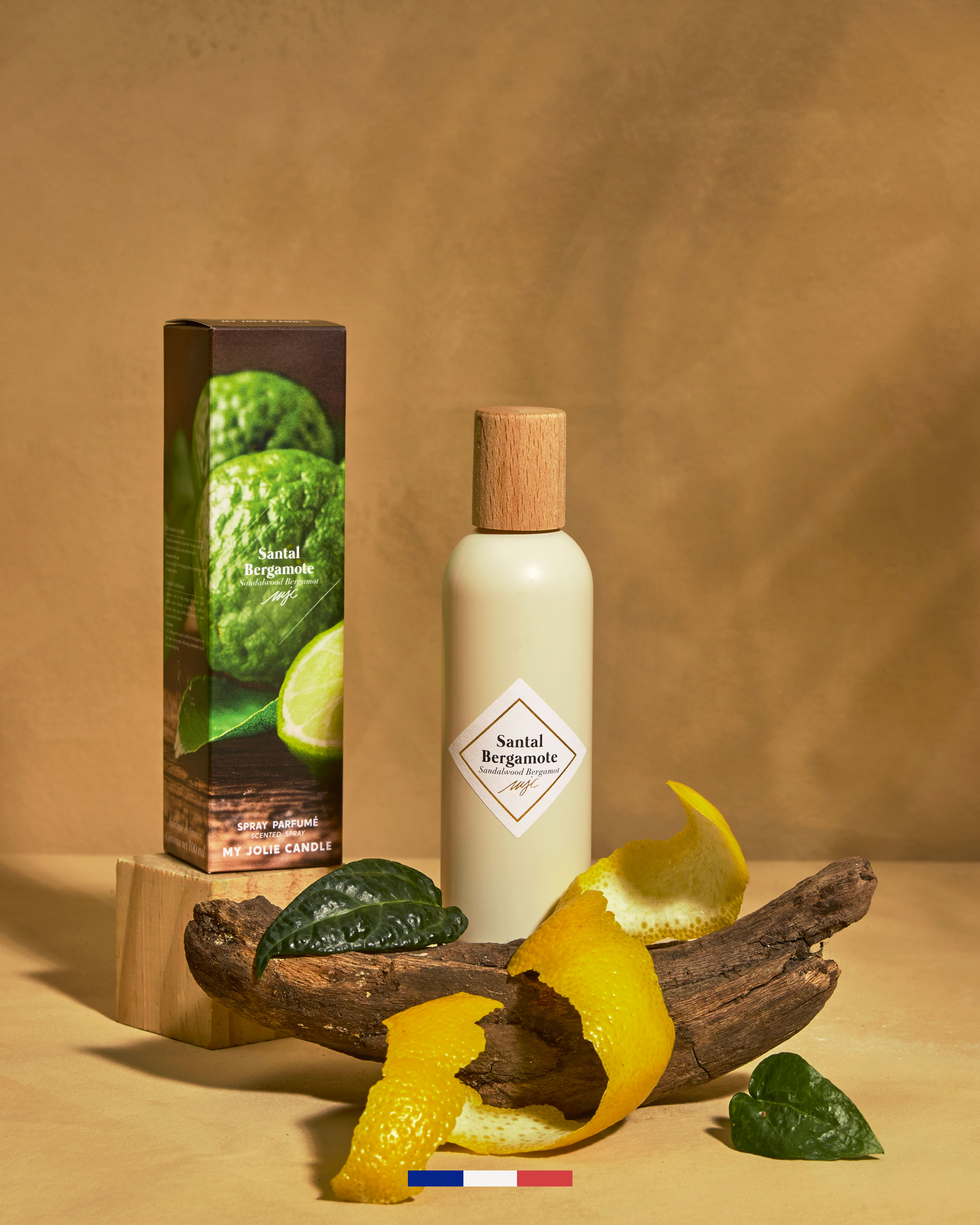 Geparfumeerde spray Santal Bergamote