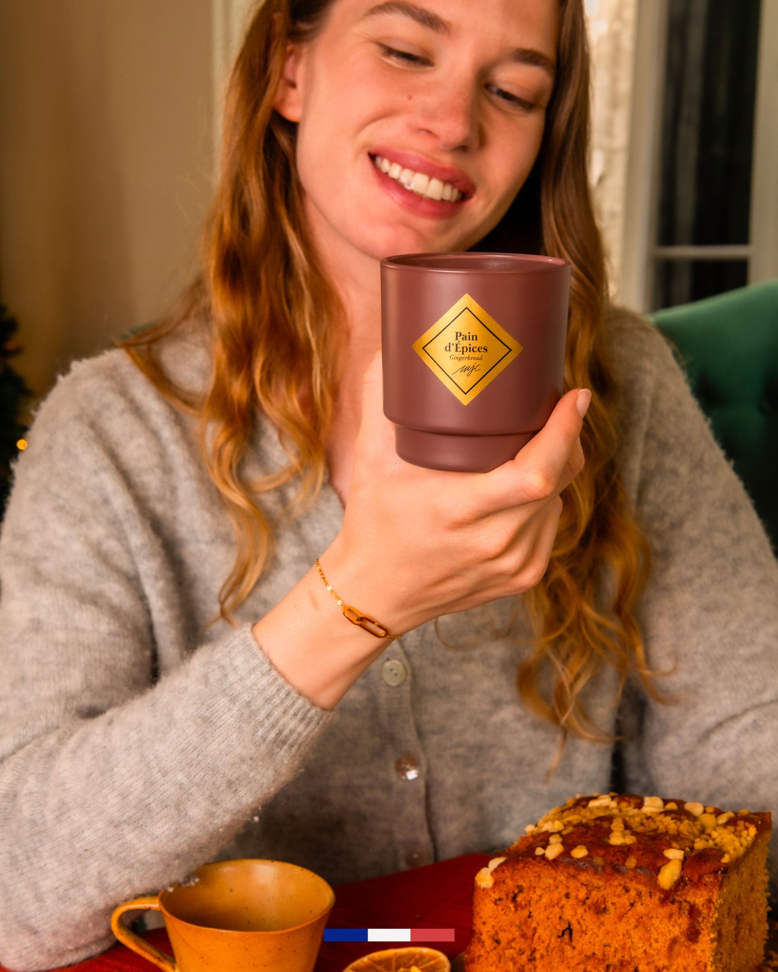 Geurkaars met sieraad armband Pain d'Épices