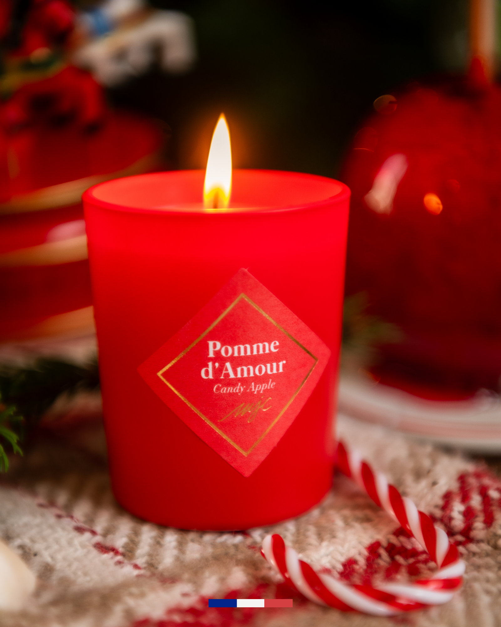 Geschenkset van drie kerstkaarsen