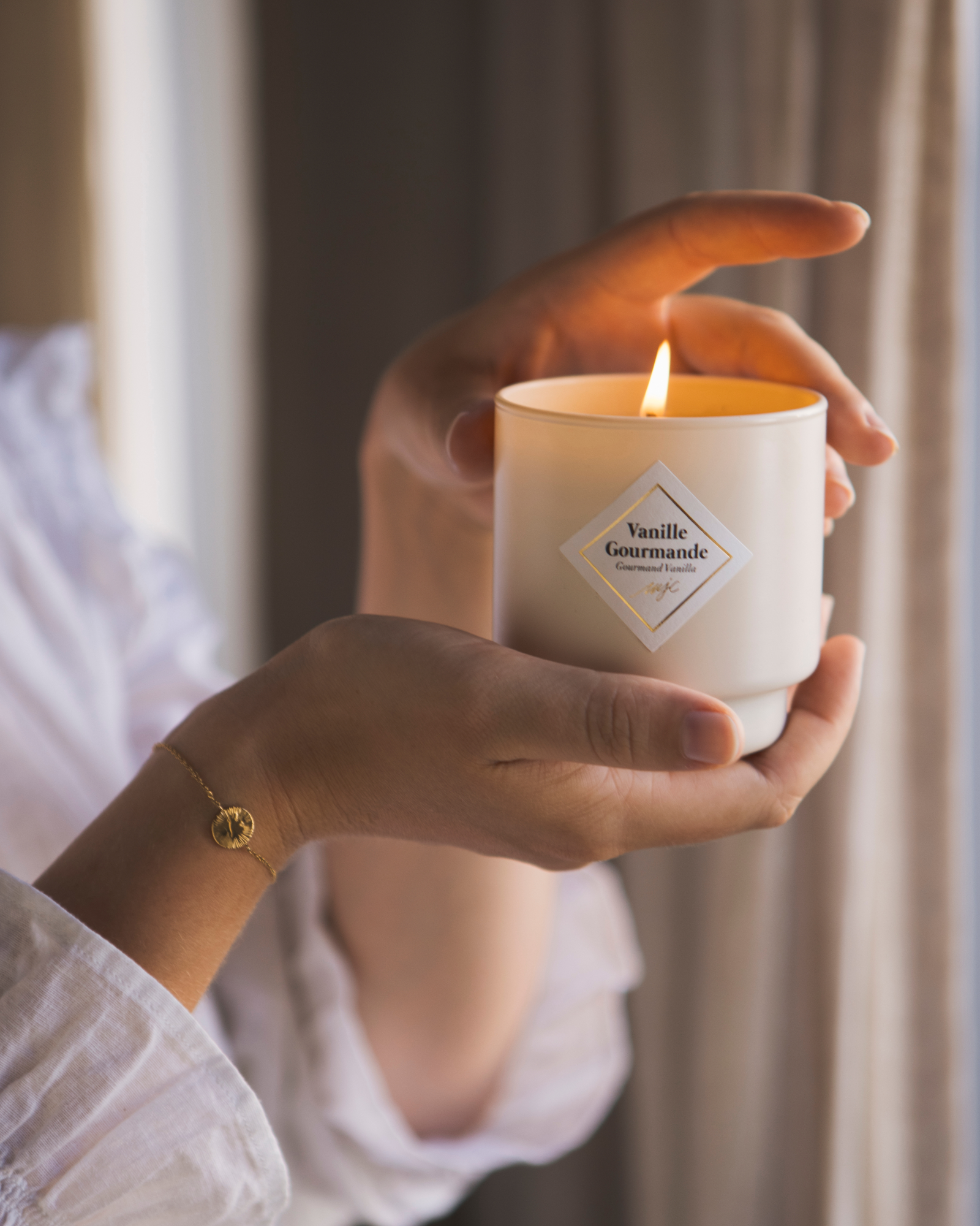 Geurkaars met sieraad Vanille Gourmande