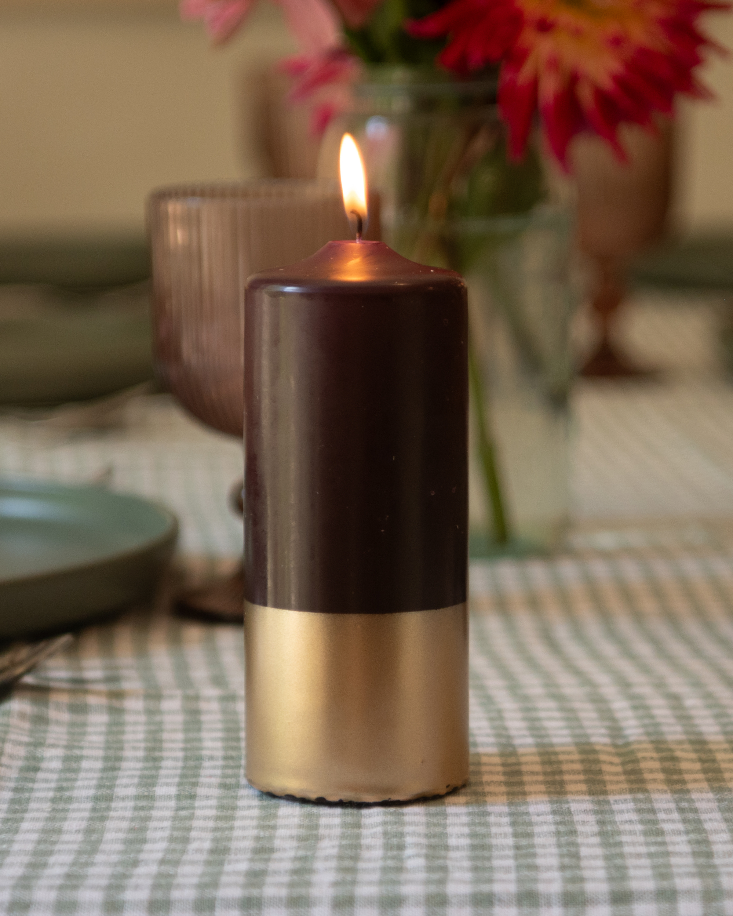 Pillarkaars Aubergine & Goud