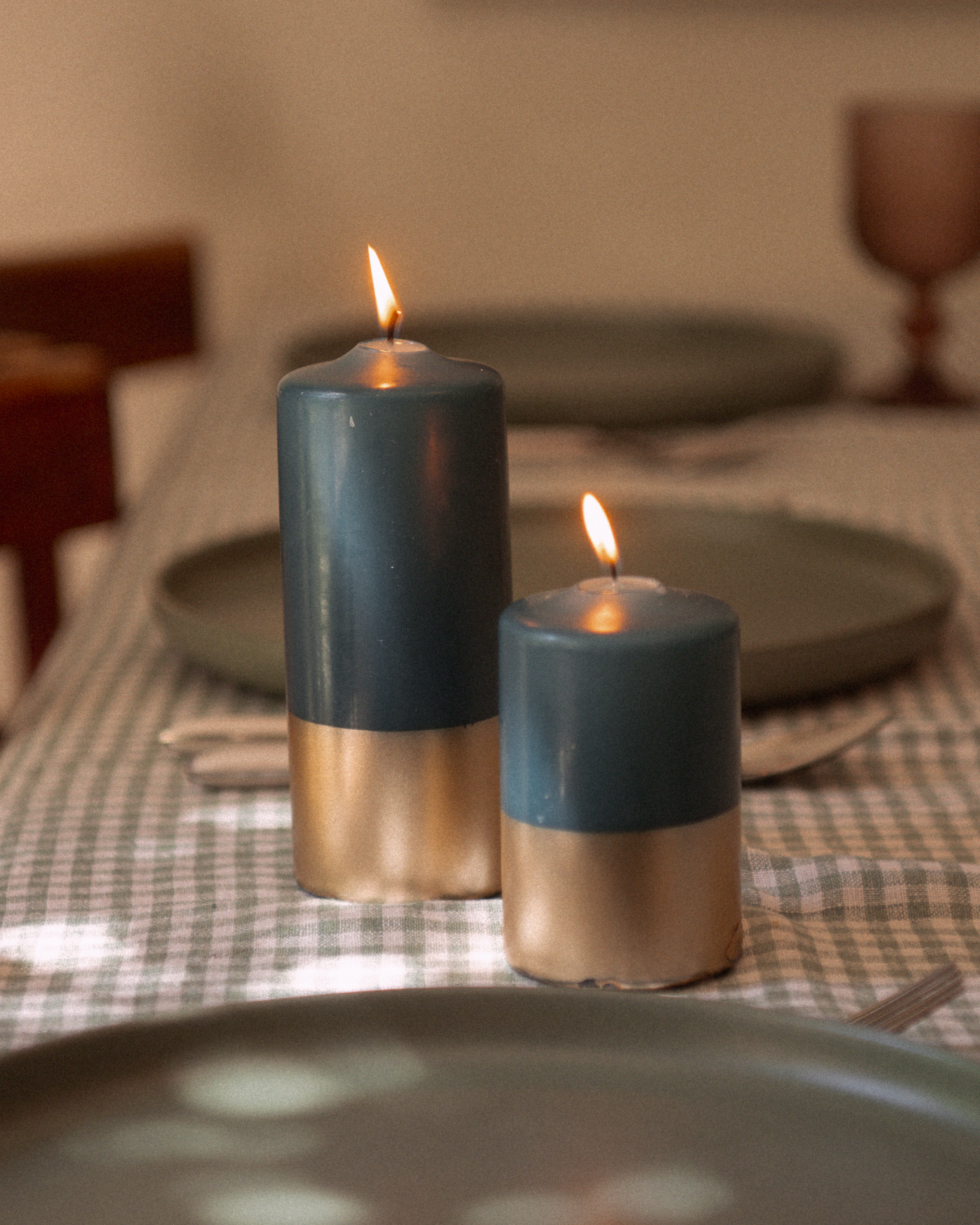 Pillarkaars Lagoonblauw & Goud